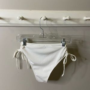 White bikini bottoms- about size M